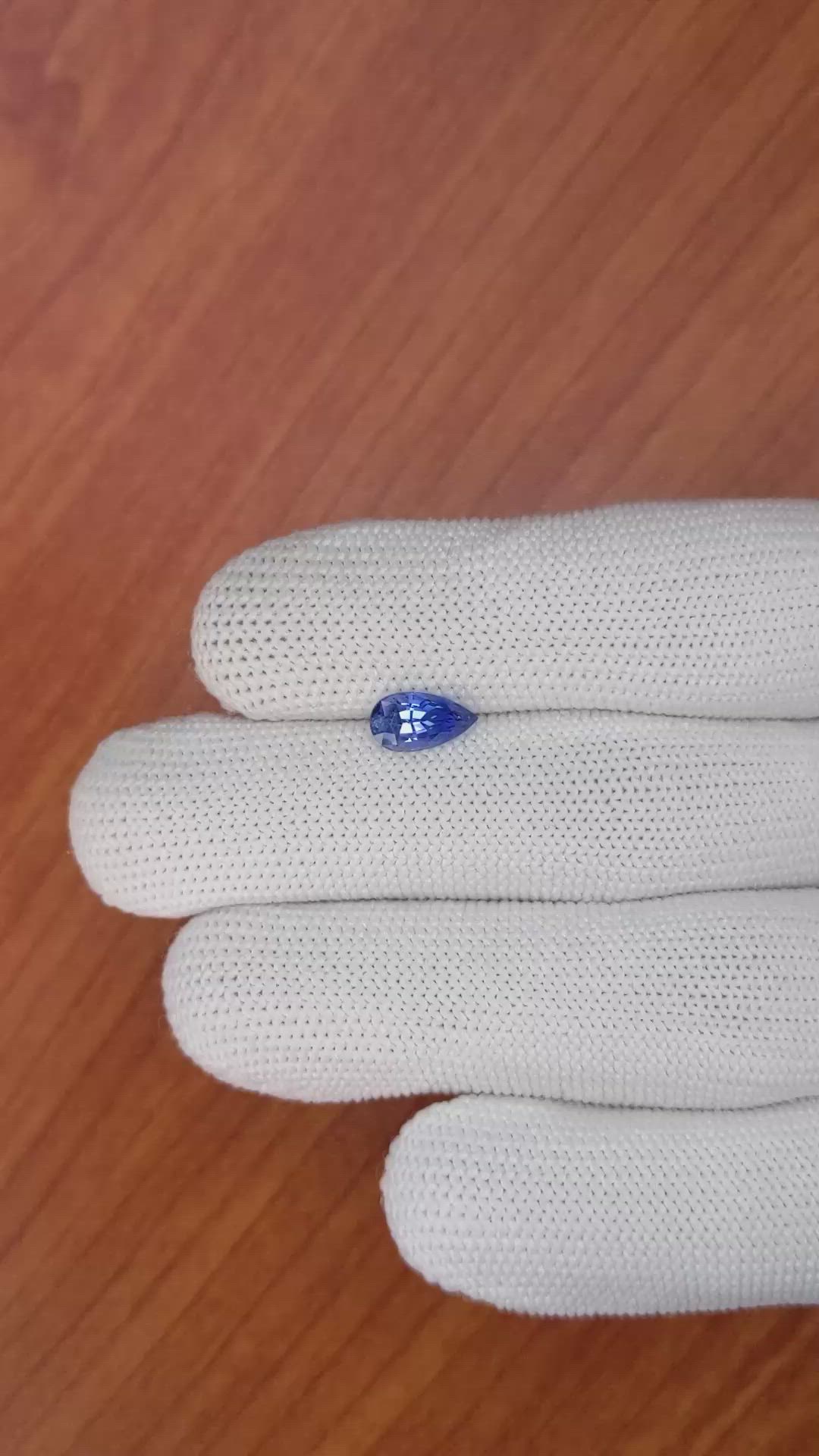 1.52 Ct. Blue Sapphire from Ceylon (Sri Lanka) Size Video