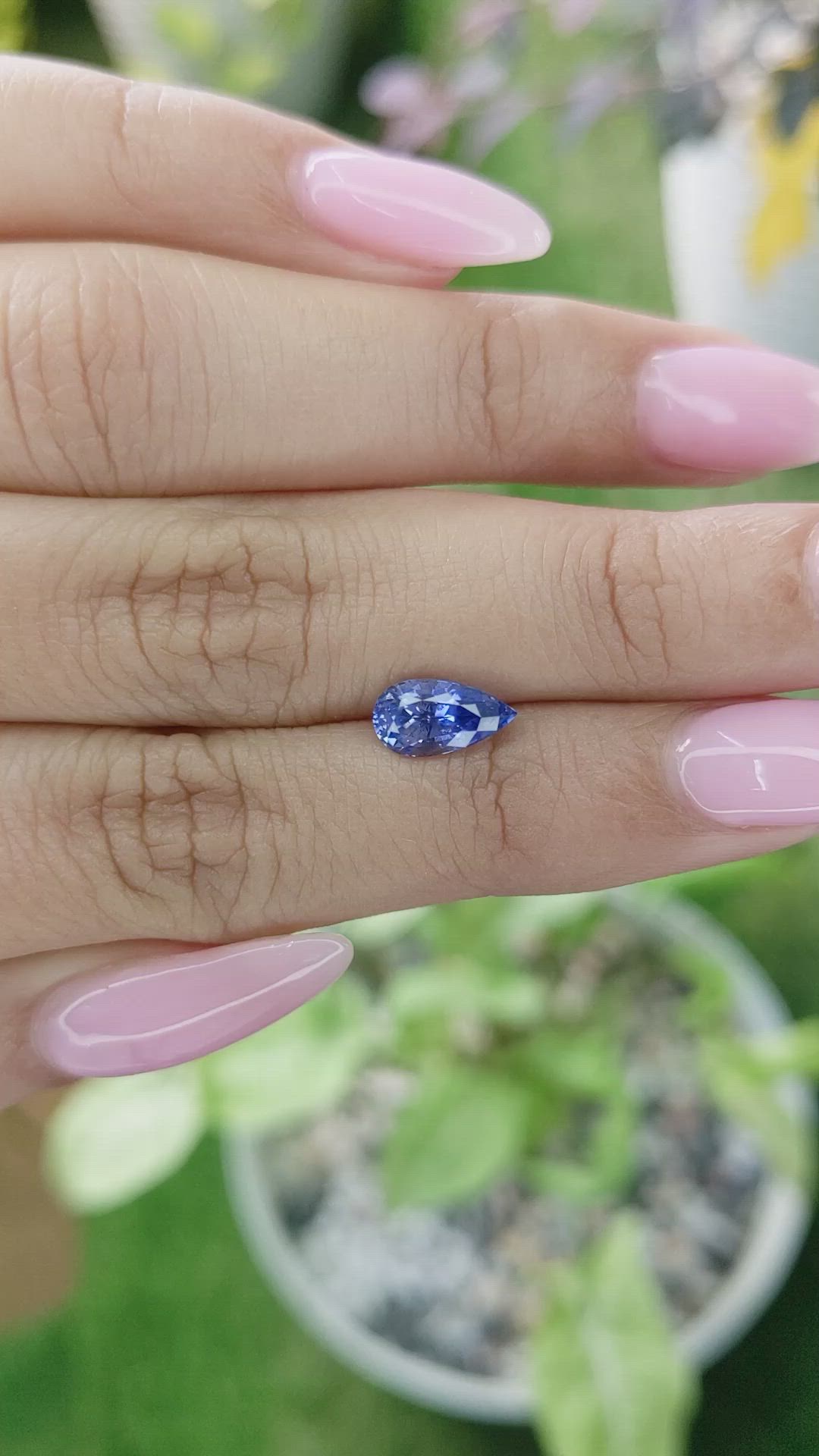 1.52 Ct. Blue Sapphire from Ceylon (Sri Lanka) Size Video