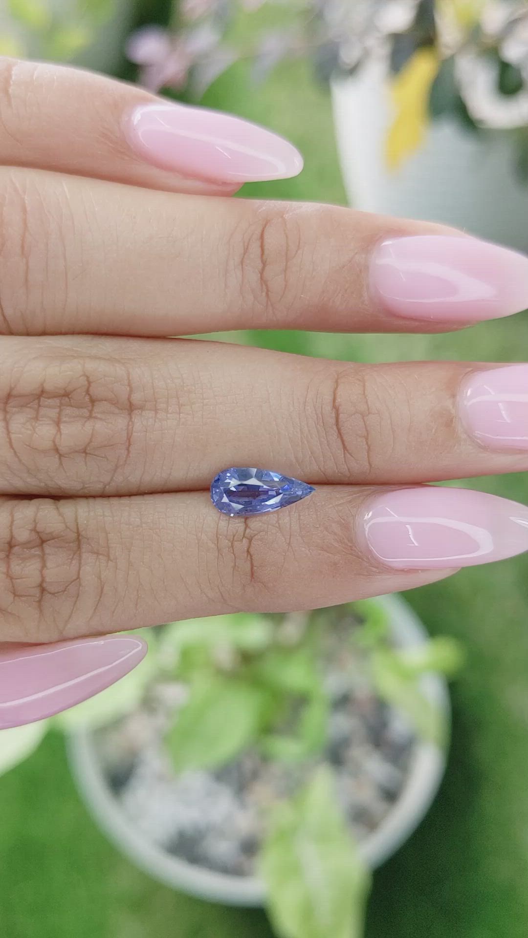 1.33 Ct. Blue Sapphire from Ceylon (Sri Lanka) Size Video