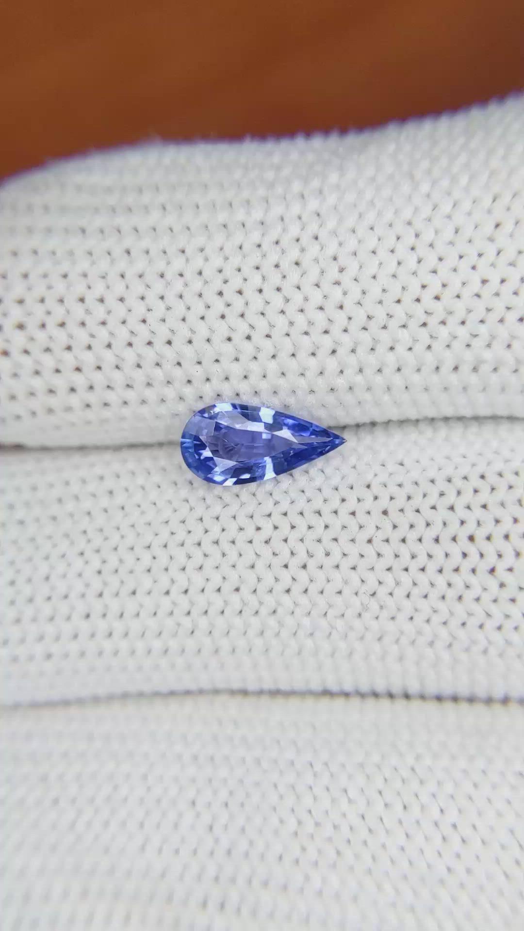 0.91 Ct. Blue Sapphire from Ceylon (Sri Lanka) Size Video