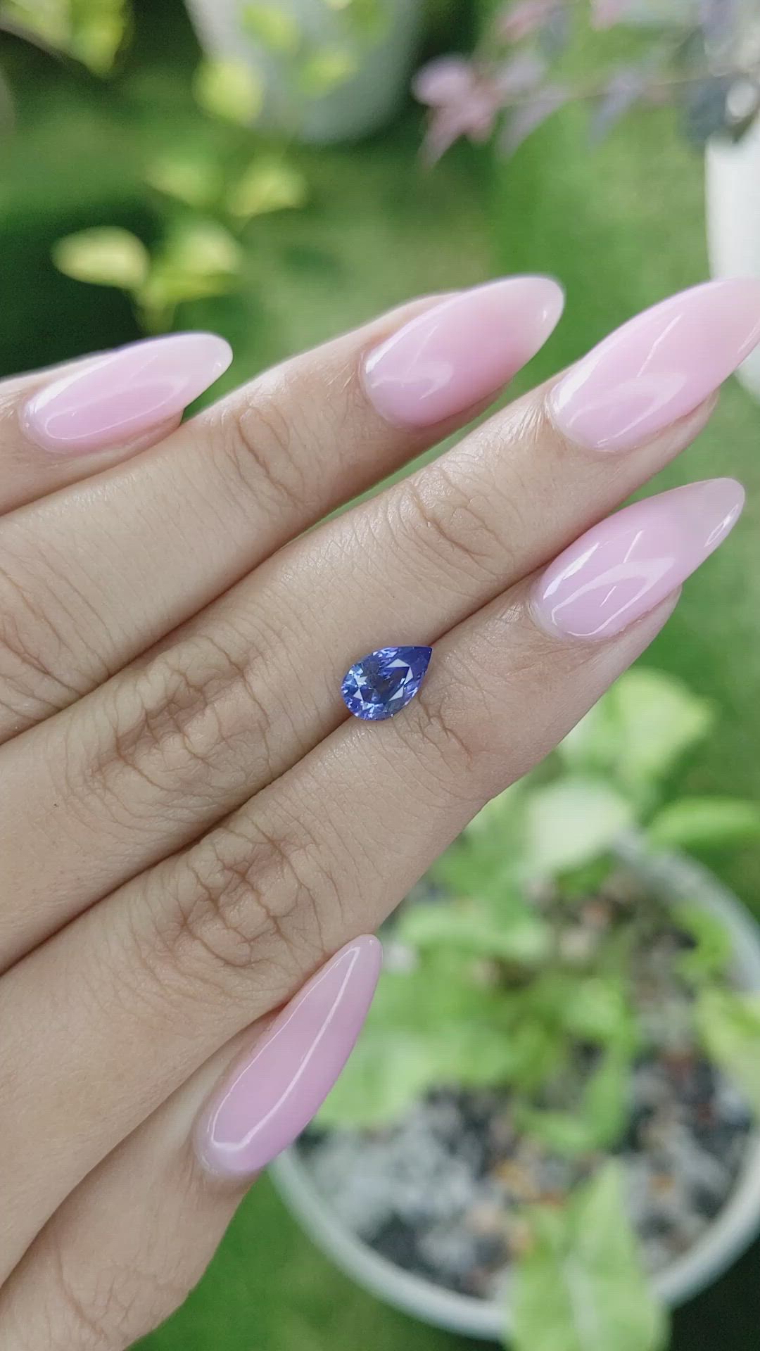 1.16 Ct. Blue Sapphire from Ceylon (Sri Lanka) Size Video