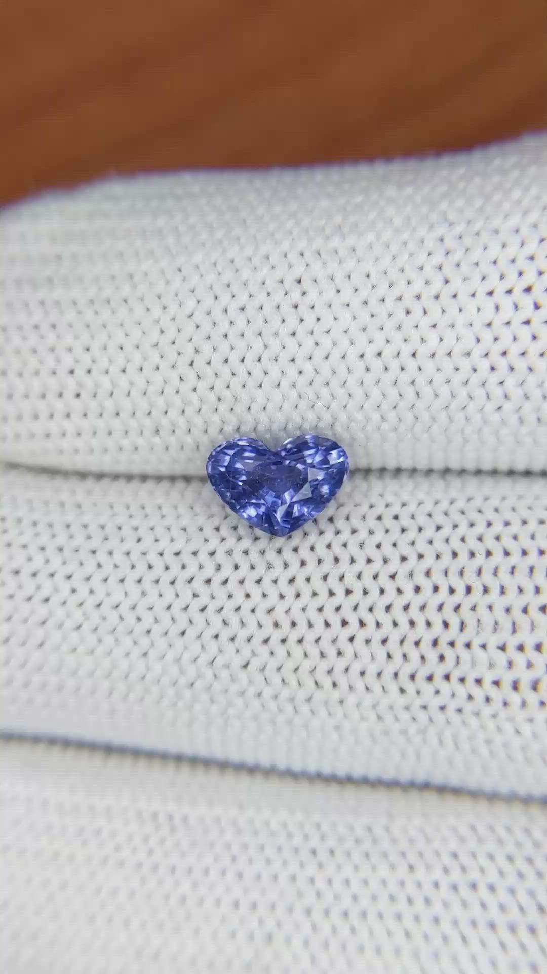 1.61 Ct. Blue Sapphire from Ceylon (Sri Lanka) Size Video