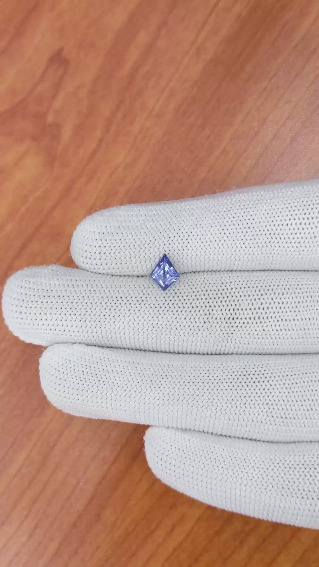 0.85 Ct. Blue Sapphire from Ceylon (Sri Lanka) Size Video