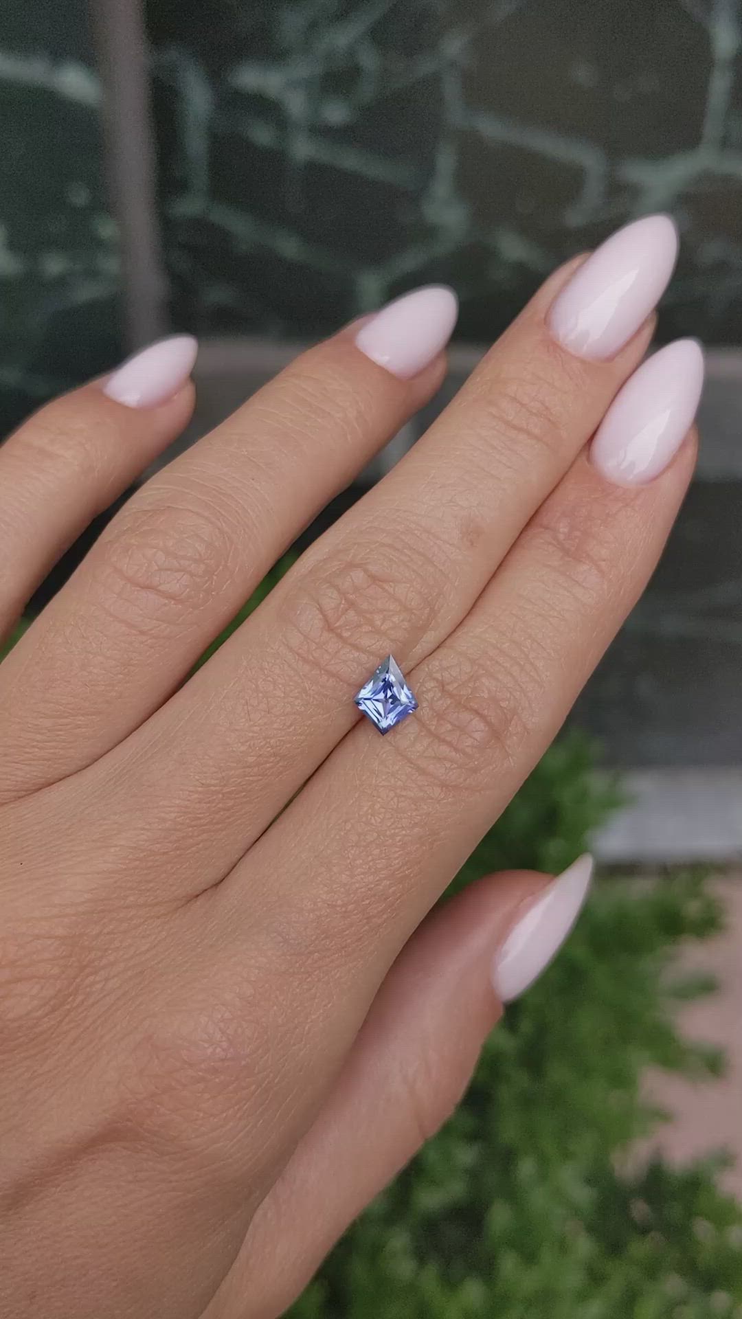 0.85 Ct. Blue Sapphire from Ceylon (Sri Lanka) Size Video