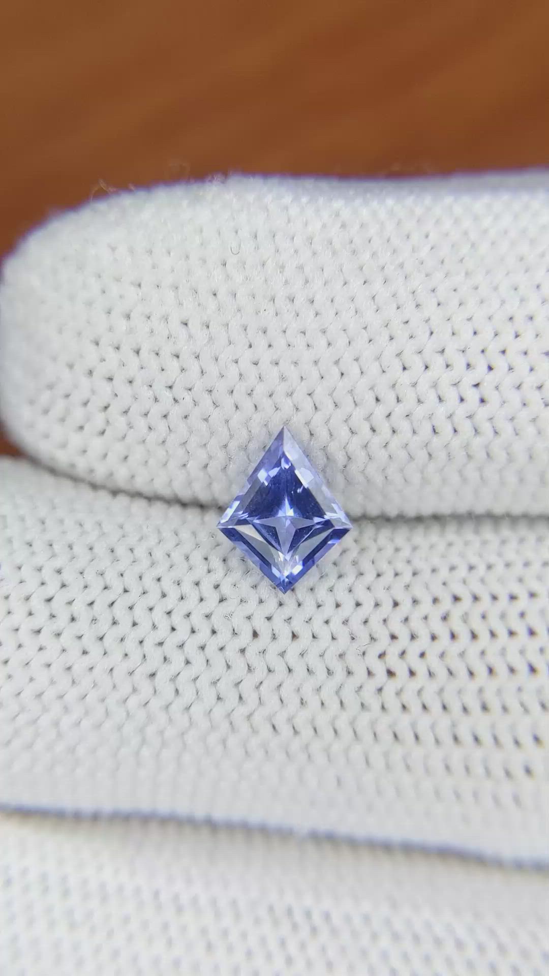 0.85 Ct. Blue Sapphire from Ceylon (Sri Lanka) Size Video