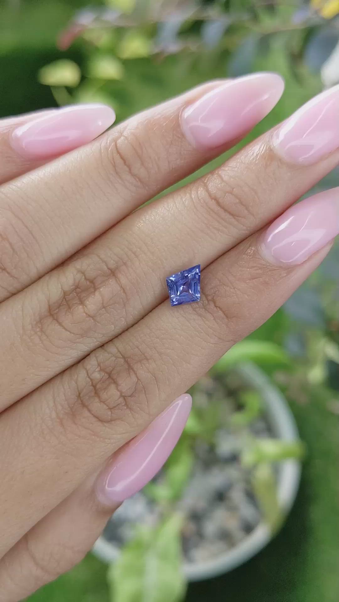 0.85 Ct. Blue Sapphire from Ceylon (Sri Lanka) Size Video