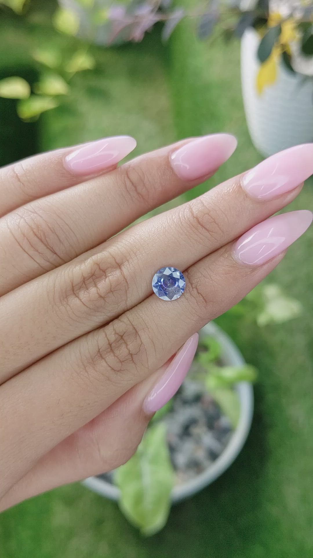 1.61 Ct. Blue Sapphire from Ceylon (Sri Lanka) Size Video