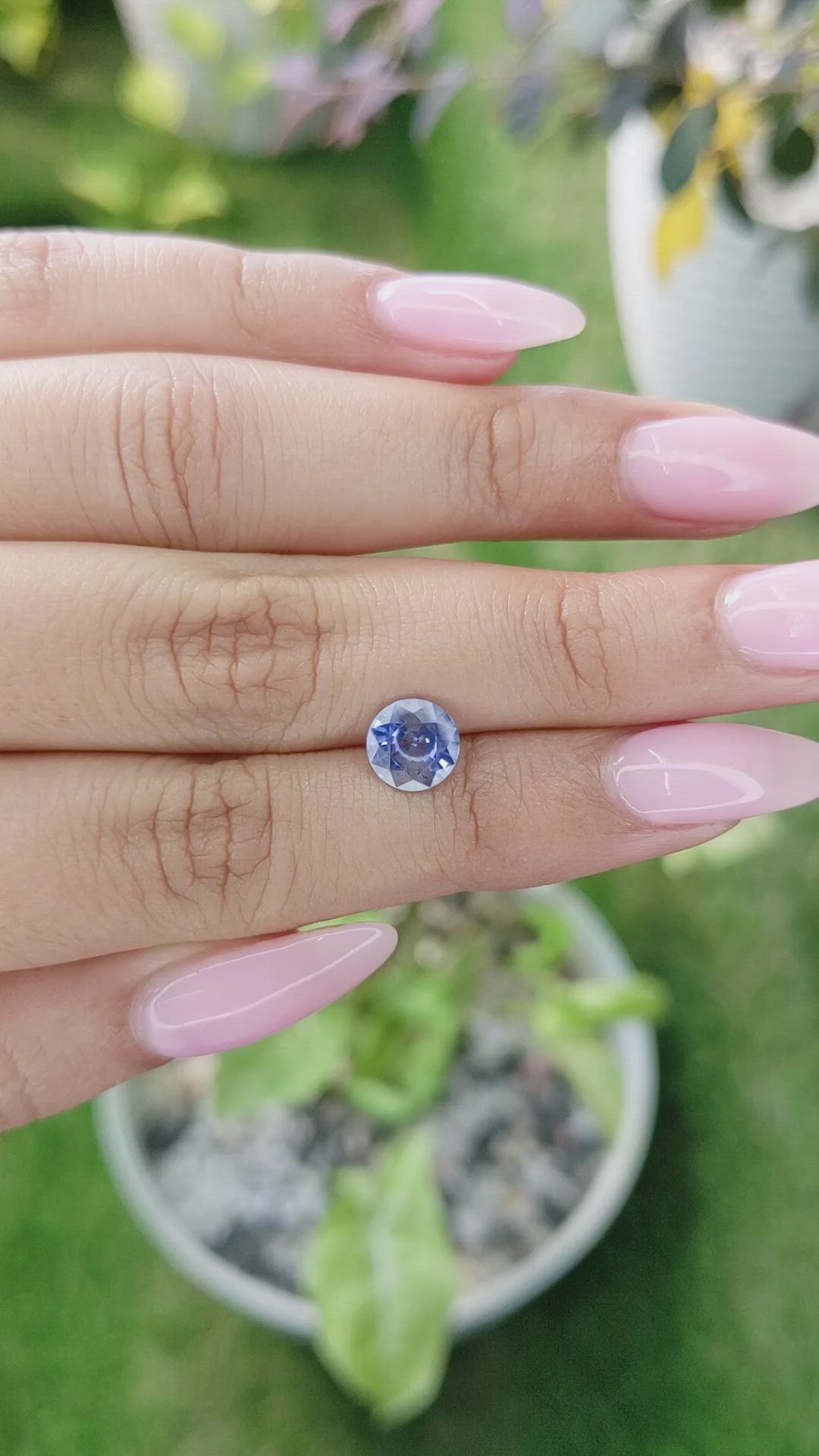 1.61 Ct. Blue Sapphire from Ceylon (Sri Lanka) Size Video