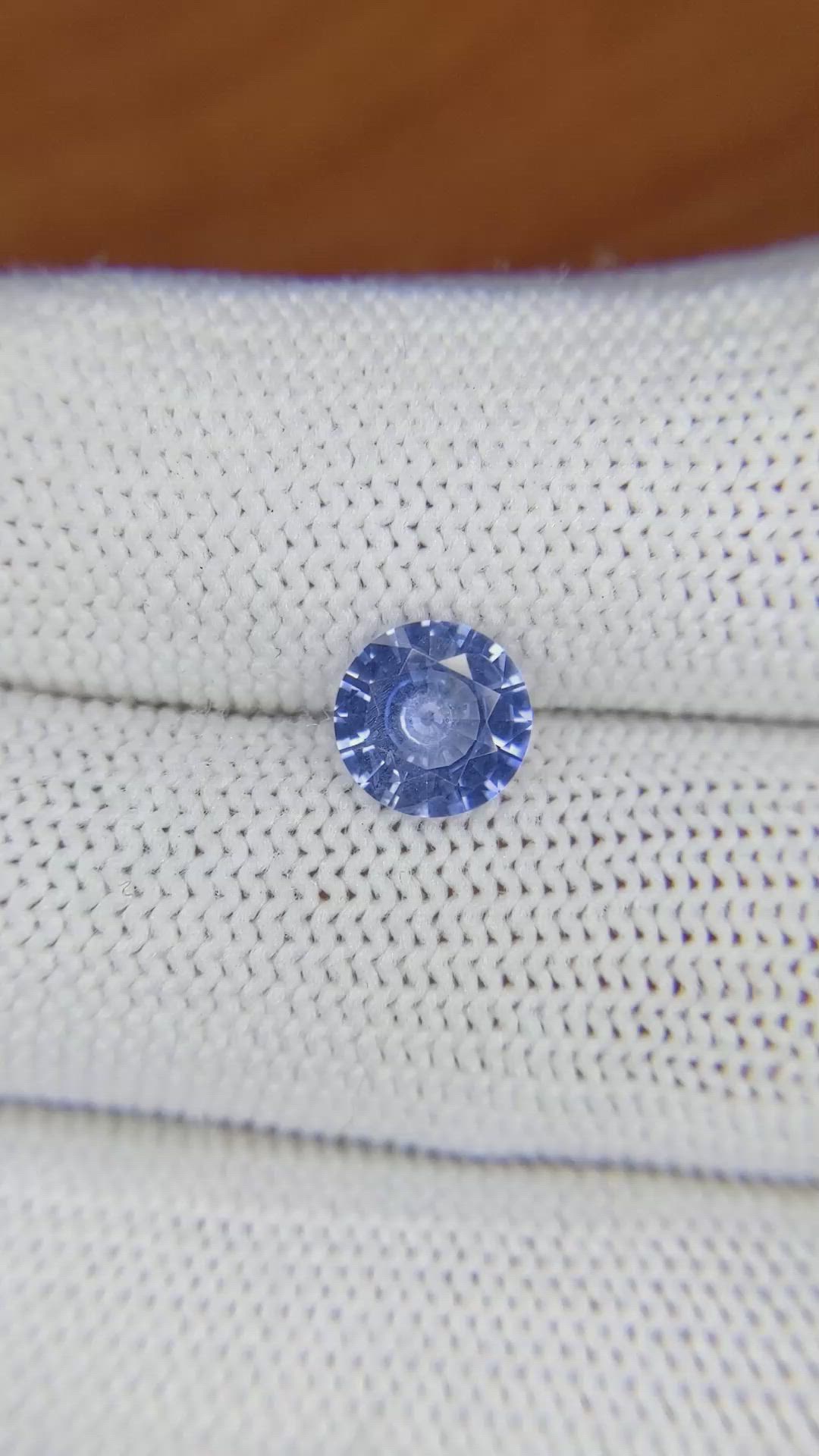 1.61 Ct. Blue Sapphire from Ceylon (Sri Lanka) Size Video