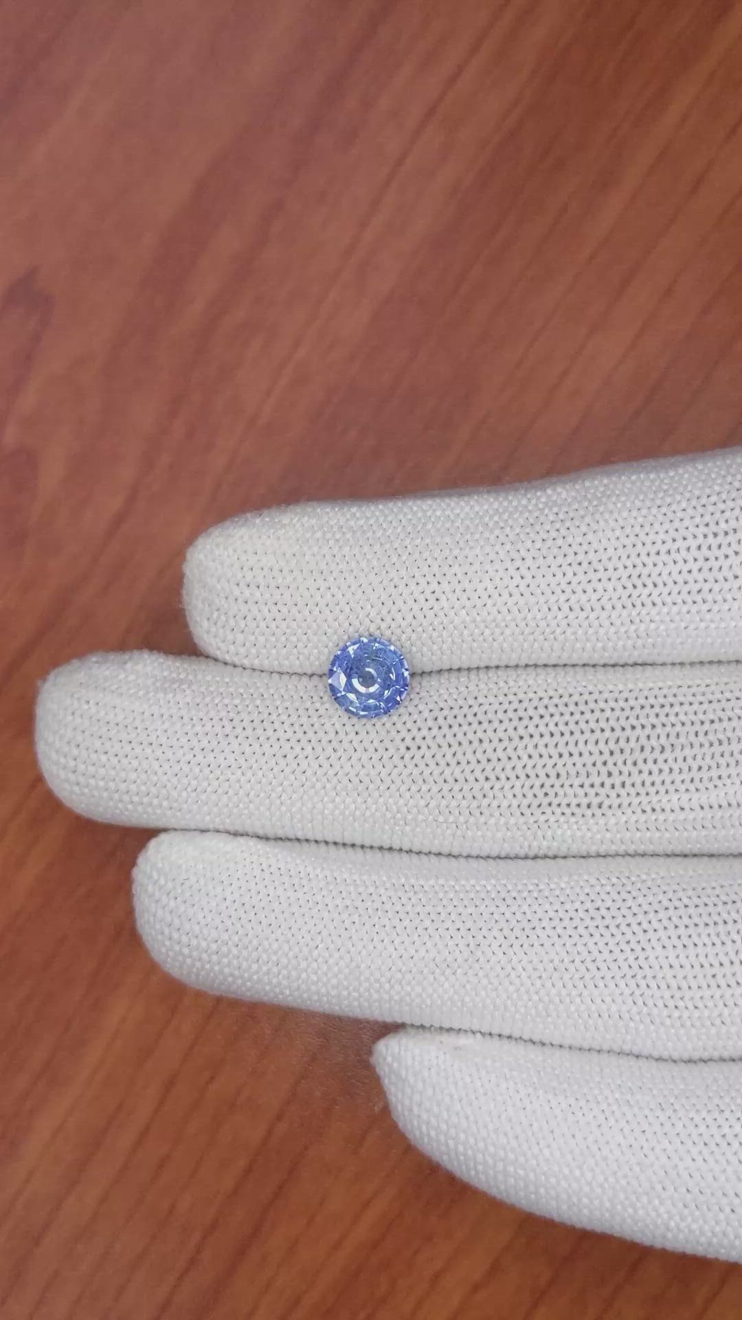 1.61 Ct. Blue Sapphire from Ceylon (Sri Lanka) Size Video