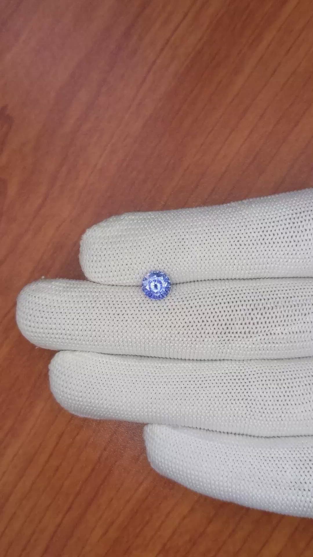 1.37 Ct. Blue Sapphire from Ceylon (Sri Lanka) Size Video