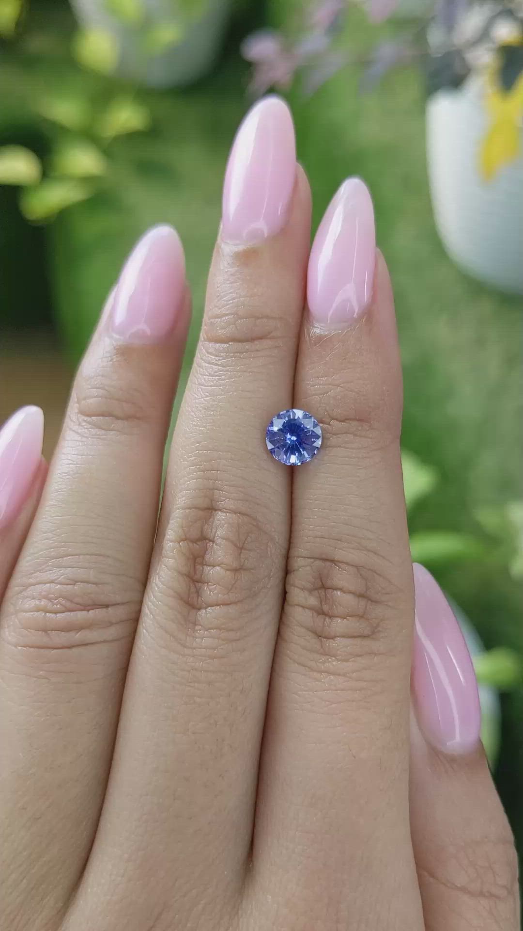 1.37 Ct. Blue Sapphire from Ceylon (Sri Lanka) Size Video