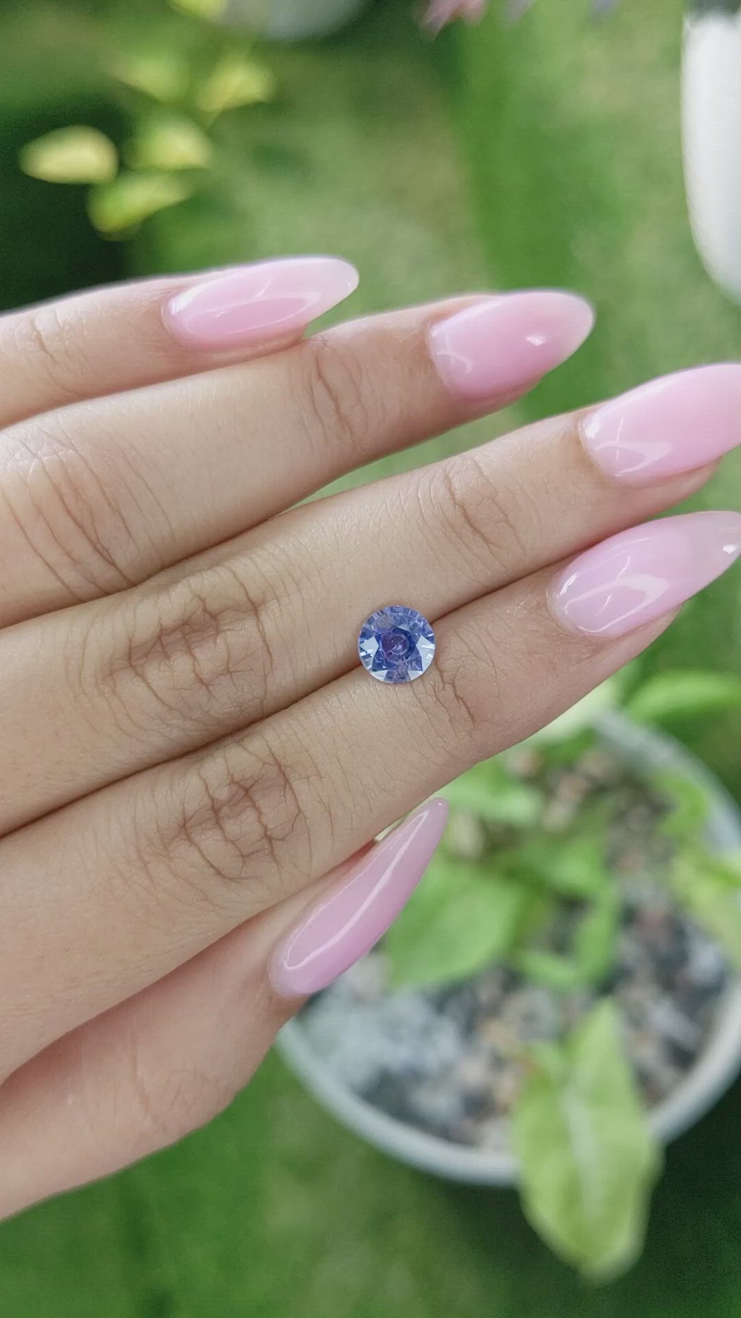 1.23 Ct. Blue Sapphire from Ceylon (Sri Lanka) Size Video