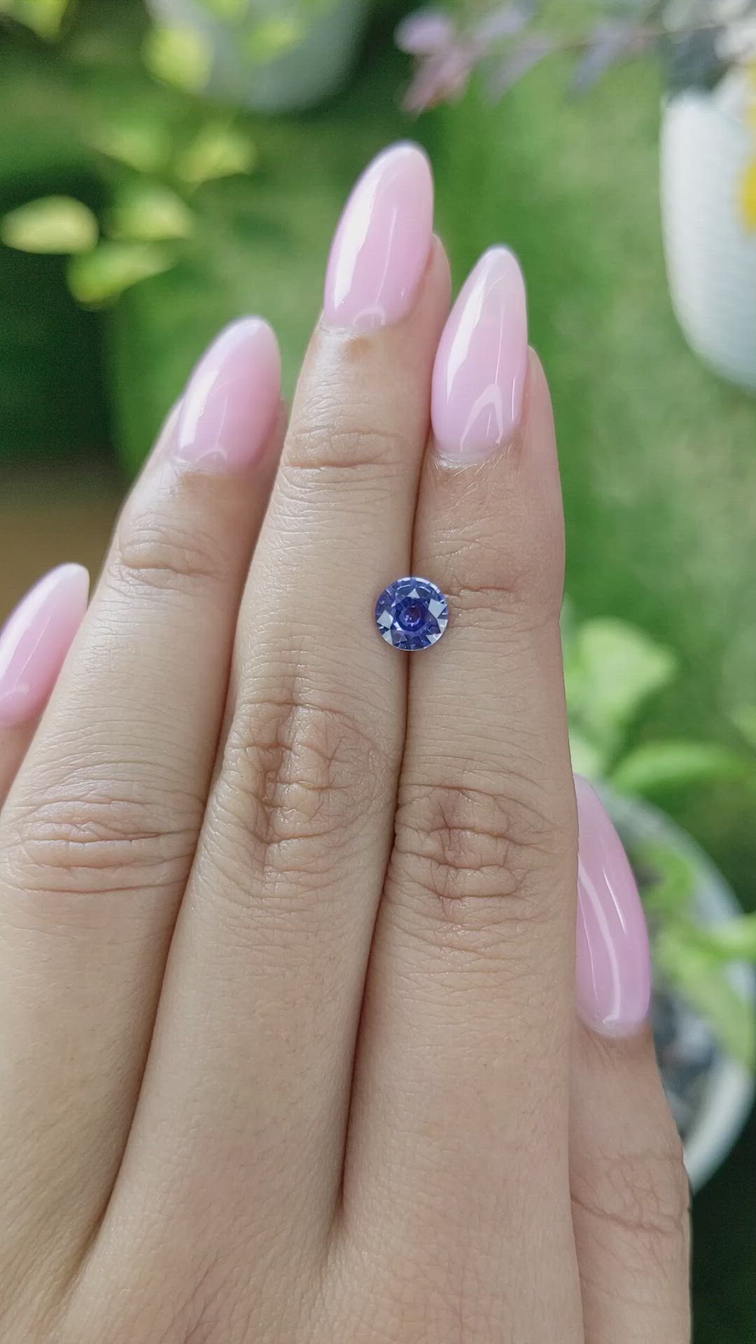 0.94 Ct. Blue Sapphire from Ceylon (Sri Lanka) Size Video