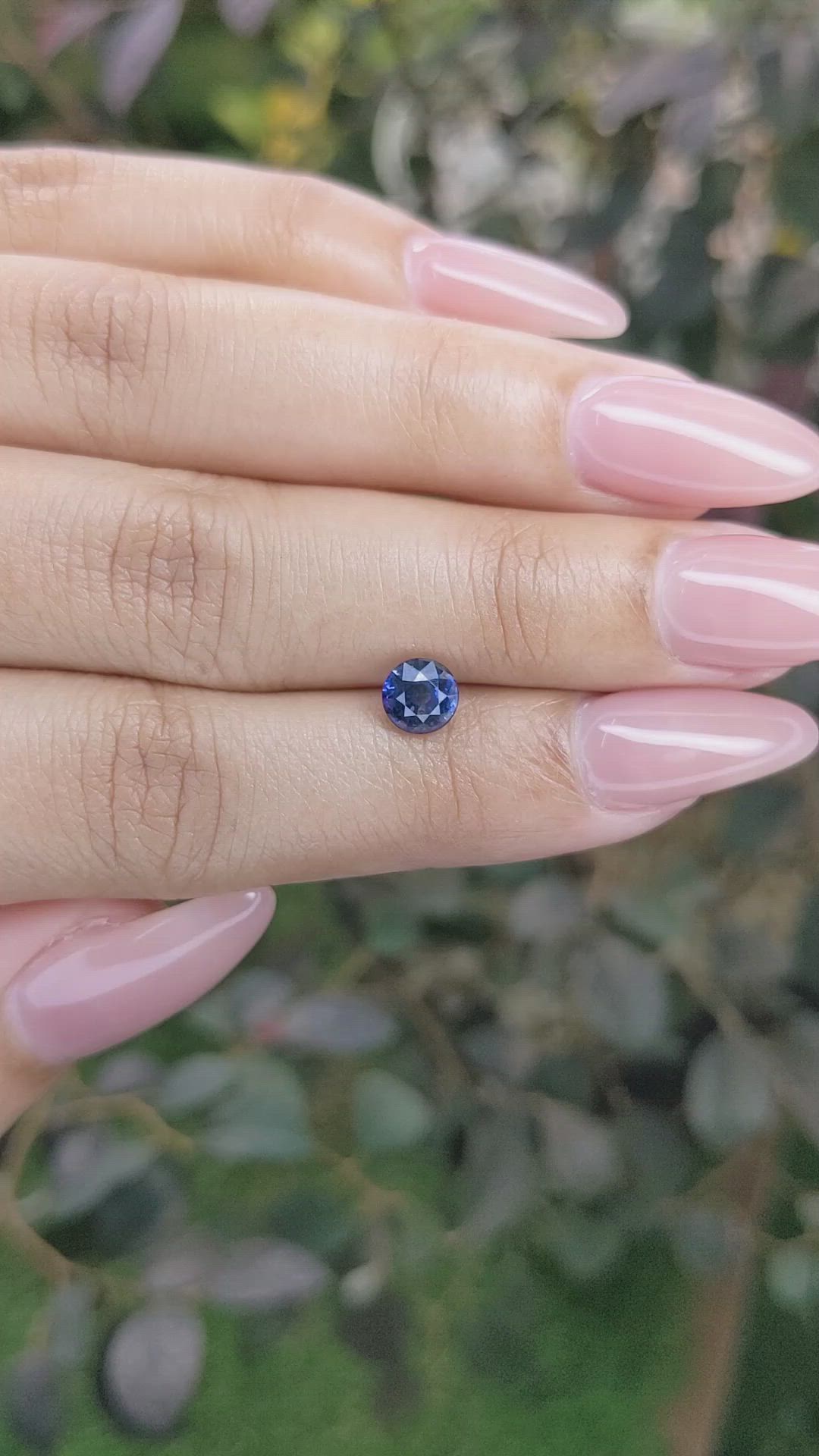 1.13 Ct. Blue Sapphire from Ceylon (Sri Lanka) Size Video