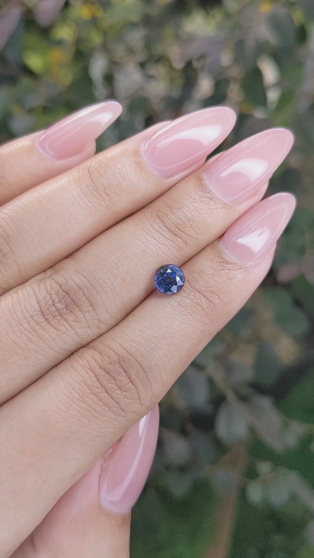 1.13 Ct. Blue Sapphire from Ceylon (Sri Lanka) Size Video