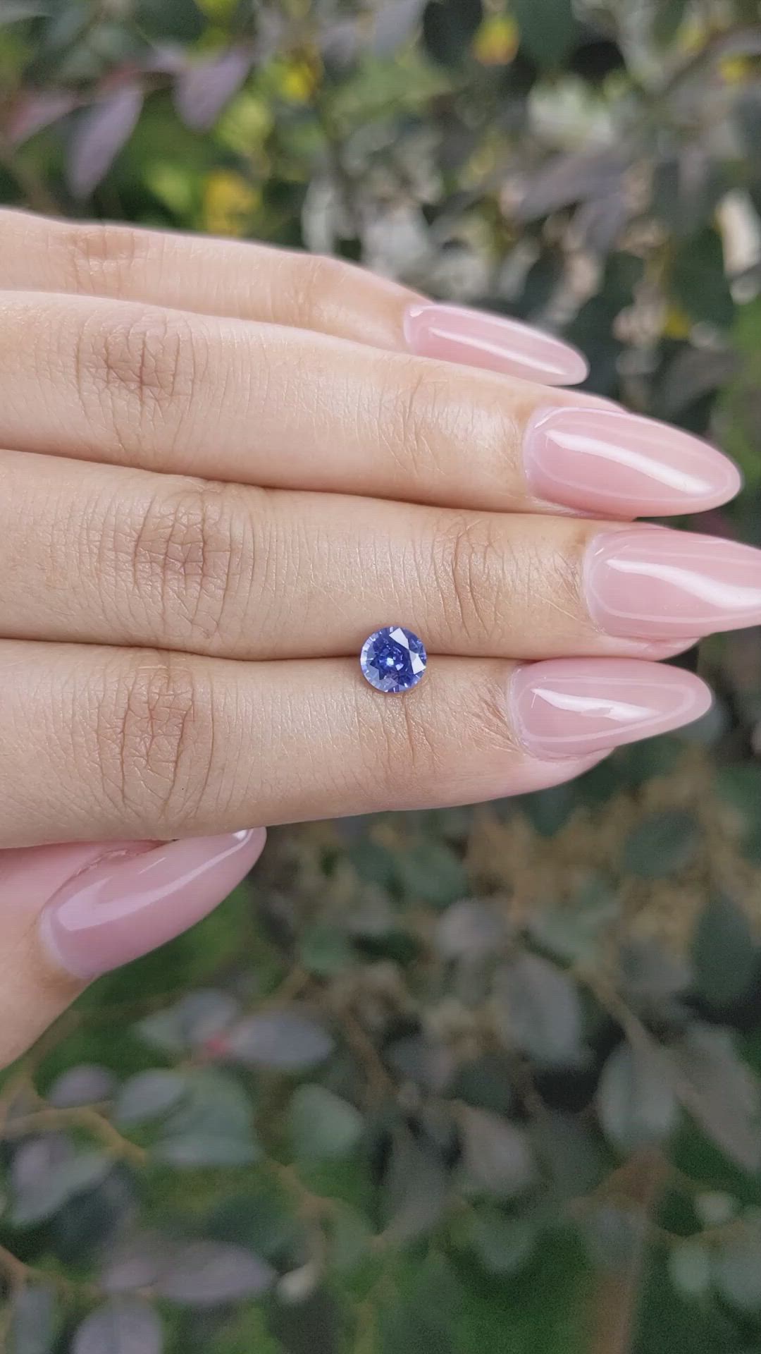 0.90 Ct. Blue Sapphire from Ceylon (Sri Lanka) Size Video