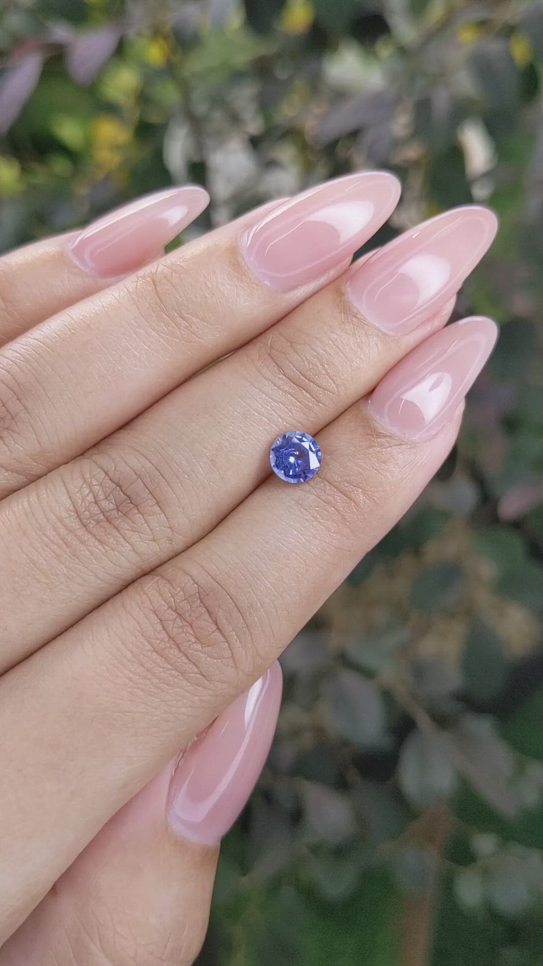 0.90 Ct. Blue Sapphire from Ceylon (Sri Lanka) Size Video