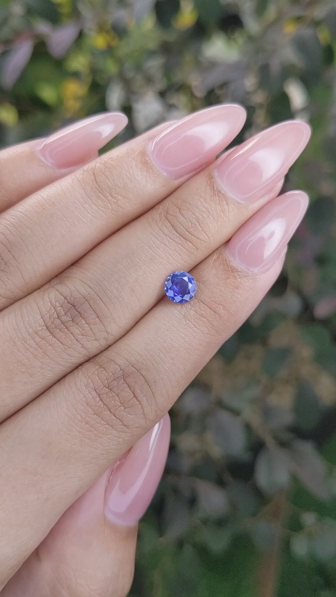 0.77 Ct. Blue Sapphire from Ceylon (Sri Lanka) Size Video