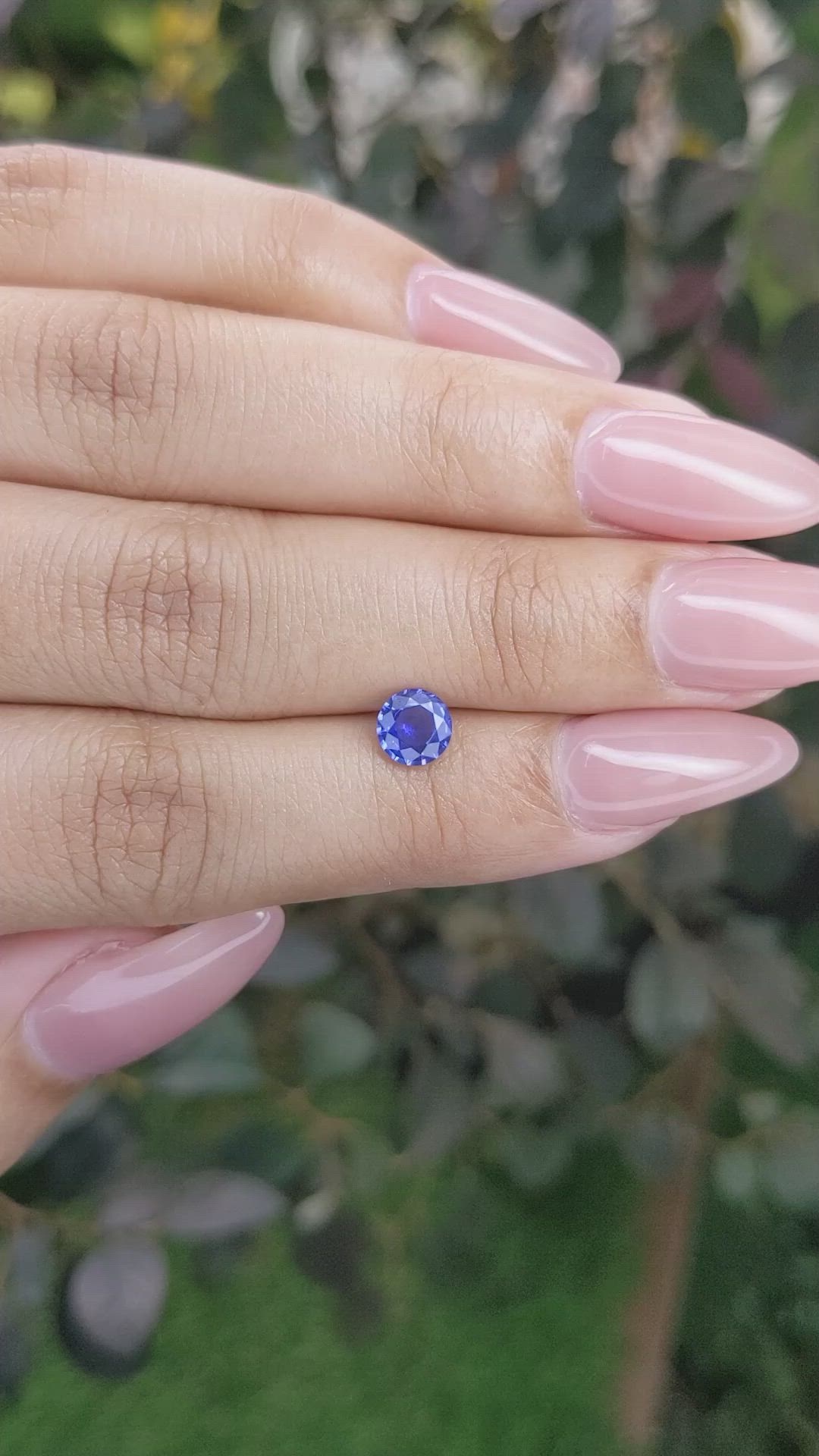0.77 Ct. Blue Sapphire from Ceylon (Sri Lanka) Size Video