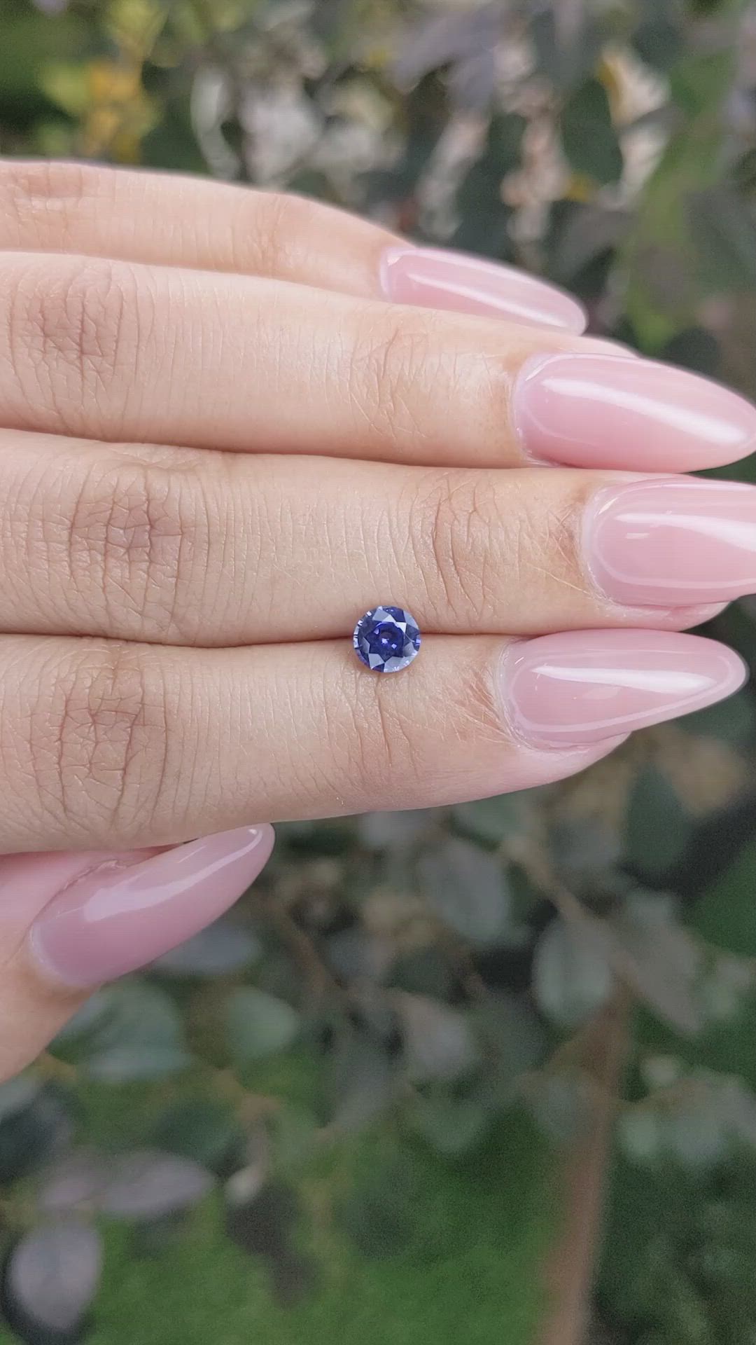 0.66 Ct. Blue Sapphire from Ceylon (Sri Lanka) Size Video