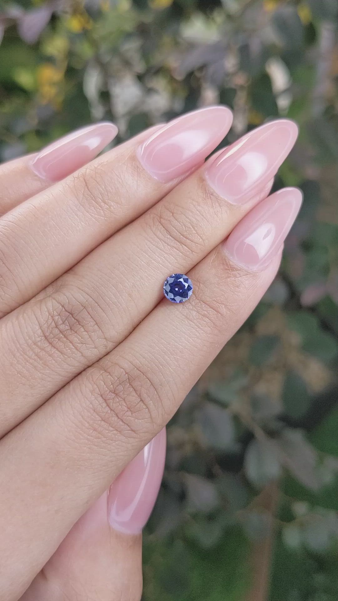 0.66 Ct. Blue Sapphire from Ceylon (Sri Lanka) Size Video