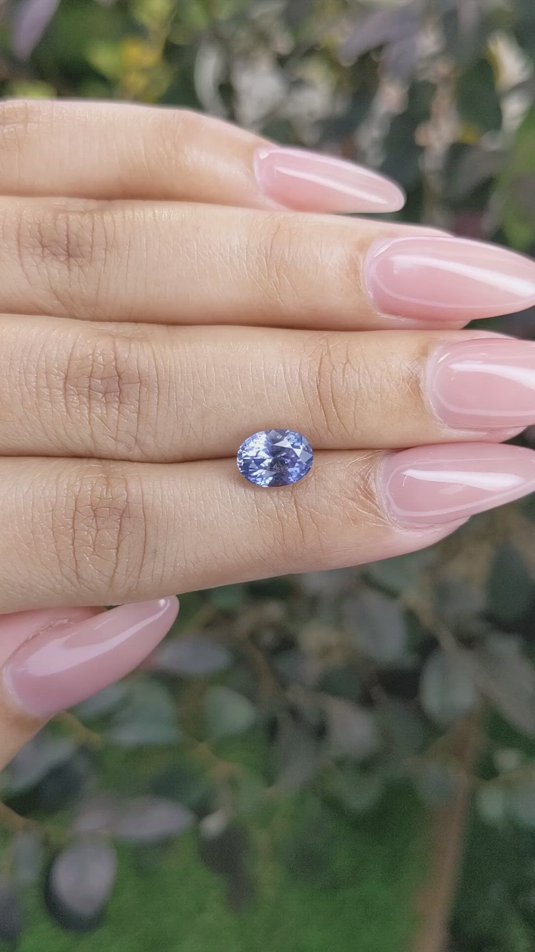 2.20 Ct. Blue Sapphire from Ceylon (Sri Lanka) Size Video