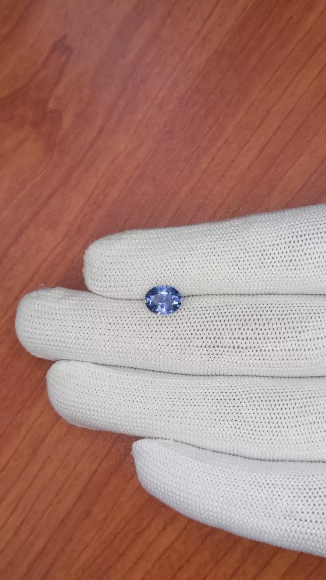 1.50 Ct. Blue Sapphire from Ceylon (Sri Lanka) Size Video
