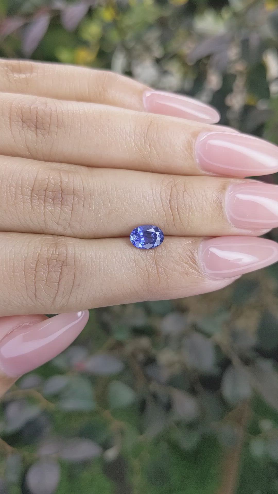 1.04 Ct. Blue Sapphire from Ceylon (Sri Lanka) Size Video