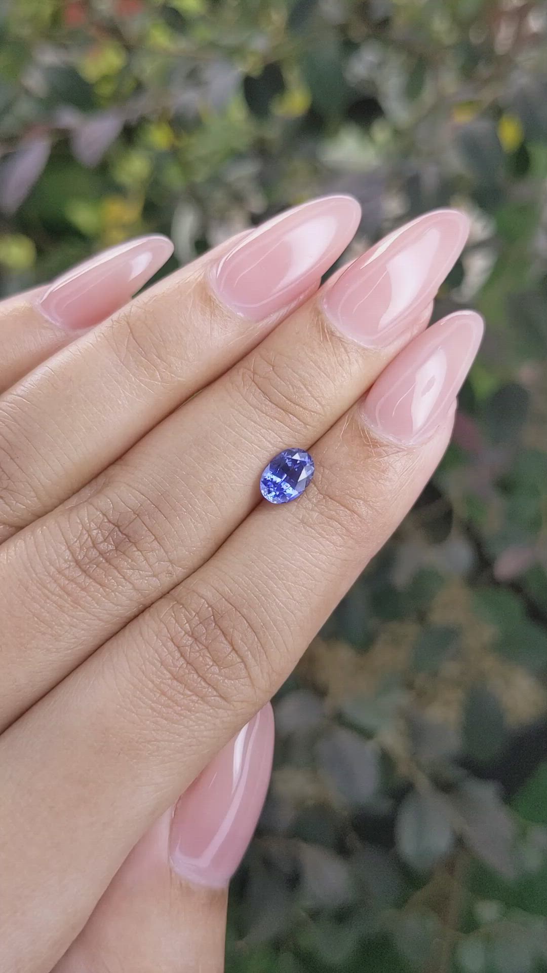 1.04 Ct. Blue Sapphire from Ceylon (Sri Lanka) Size Video