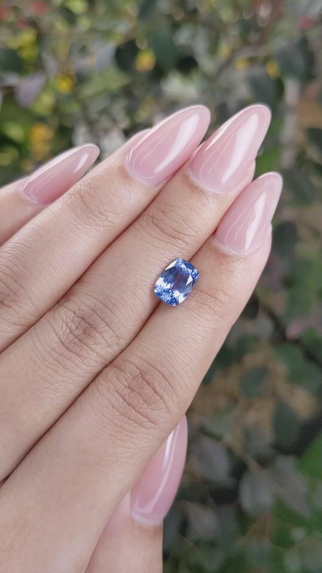 2.24 Ct. Blue Sapphire from Ceylon (Sri Lanka) Size Video