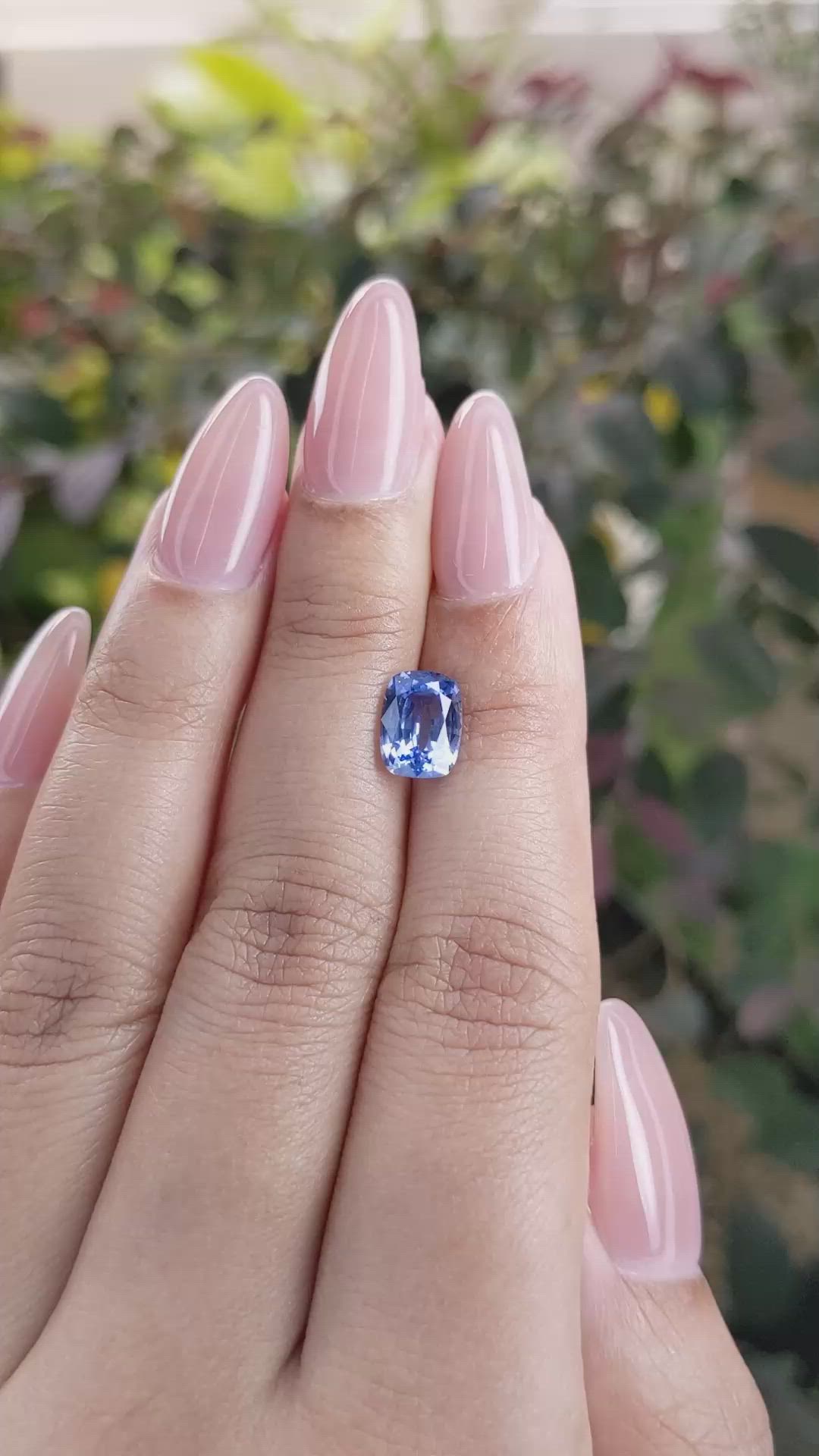 2.24 Ct. Blue Sapphire from Ceylon (Sri Lanka) Size Video
