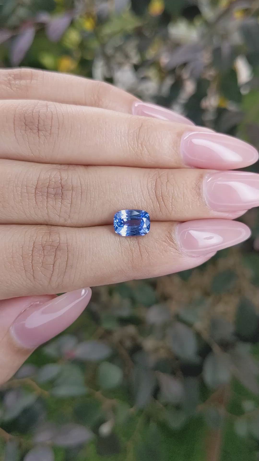 2.24 Ct. Blue Sapphire from Ceylon (Sri Lanka) Size Video