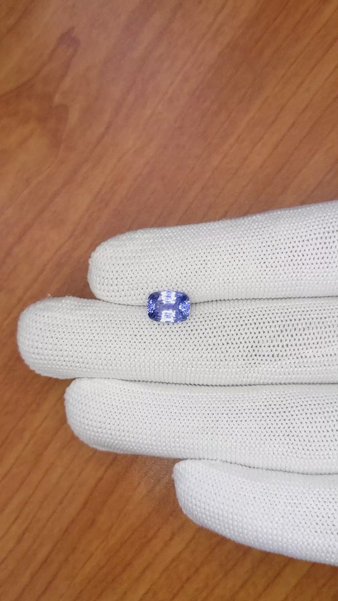 2.24 Ct. Blue Sapphire from Ceylon (Sri Lanka) Size Video