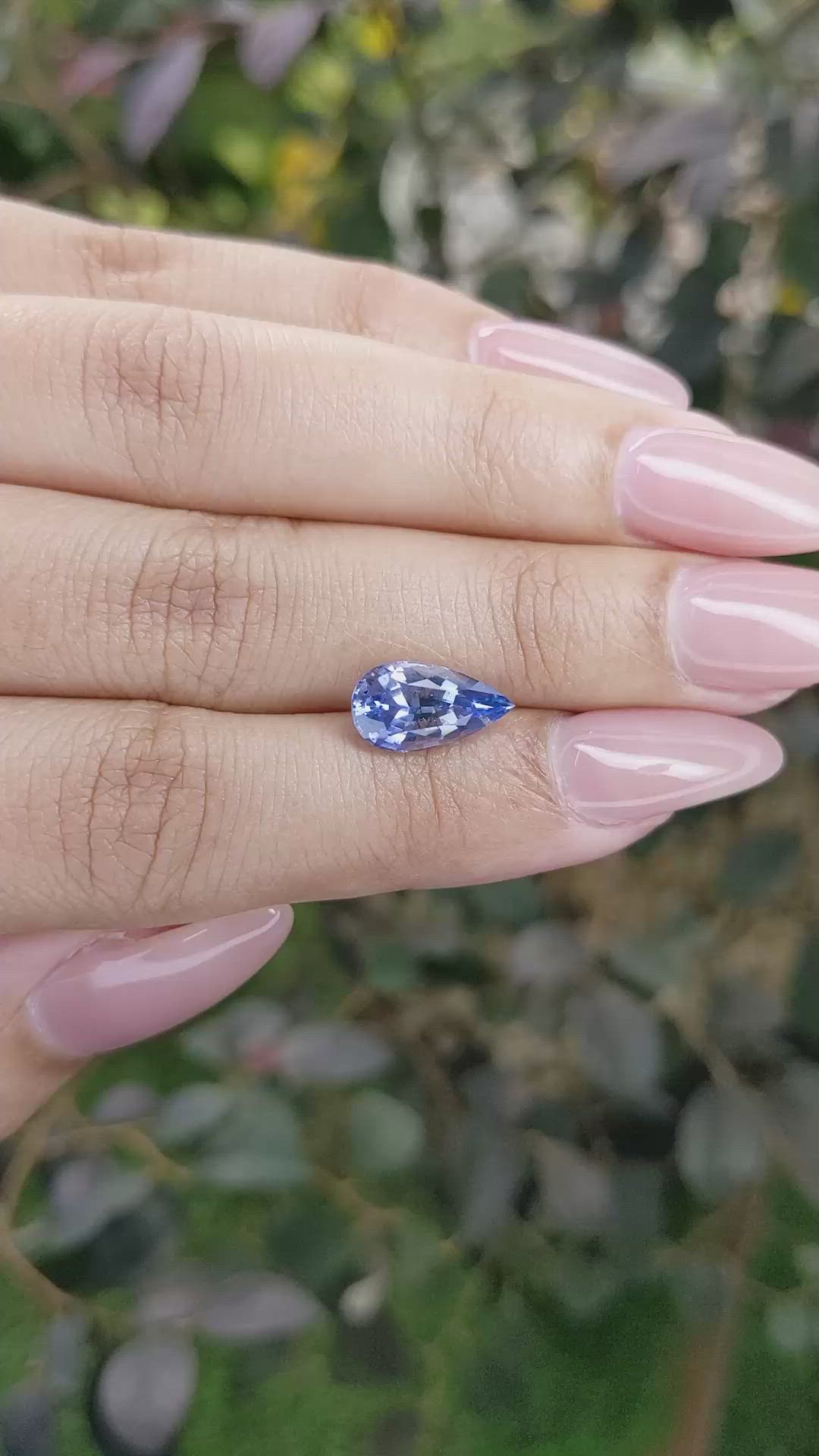 3.04 Ct. Blue Sapphire from Ceylon (Sri Lanka) Size Video