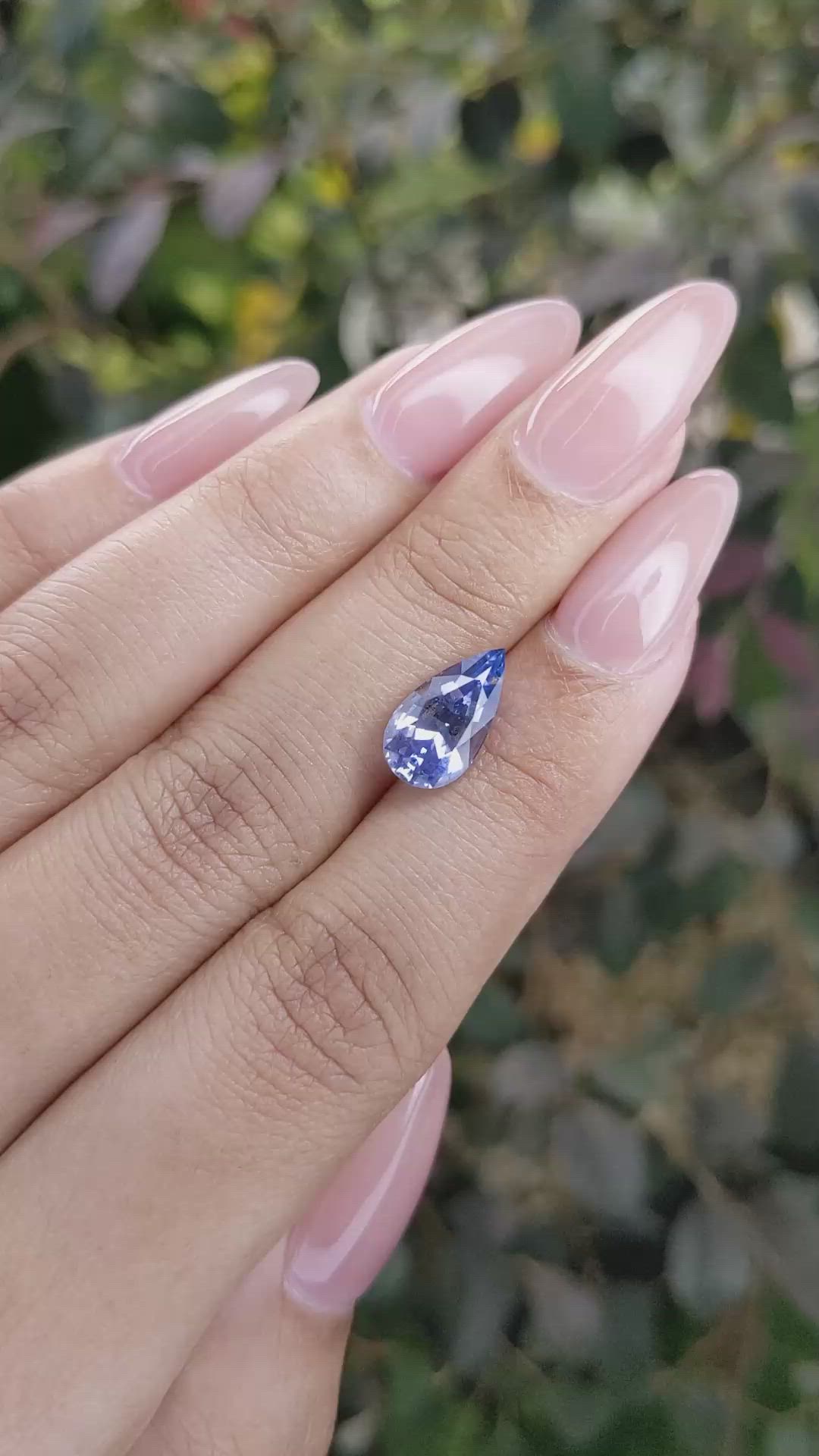 3.04 Ct. Blue Sapphire from Ceylon (Sri Lanka) Size Video