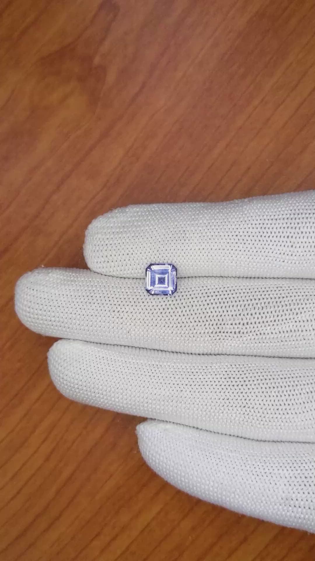 2.11 Ct. Blue Sapphire from Ceylon (Sri Lanka) Size Video