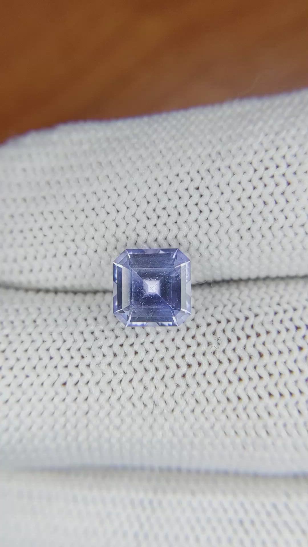2.11 Ct. Blue Sapphire from Ceylon (Sri Lanka) Size Video