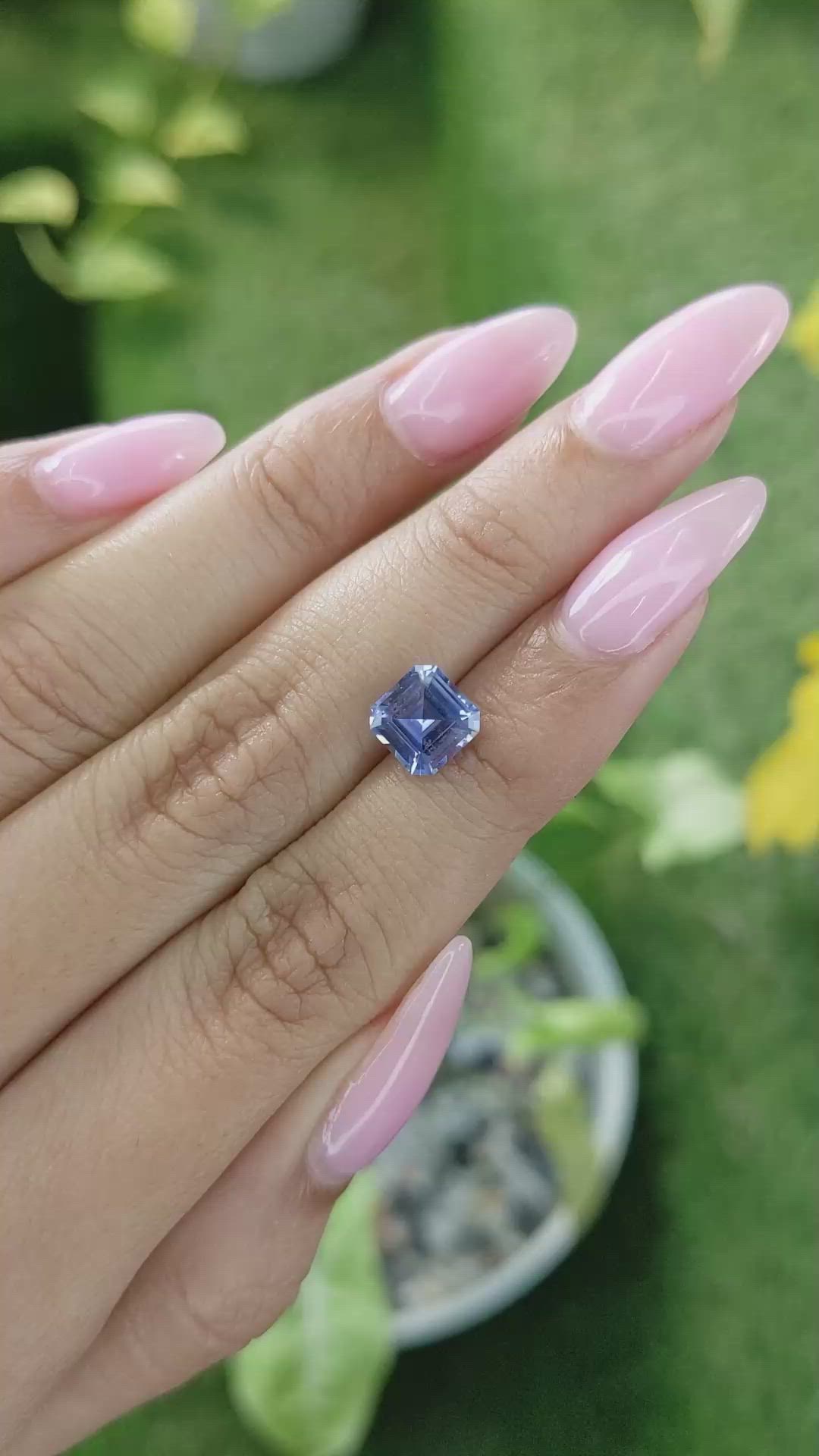 2.11 Ct. Blue Sapphire from Ceylon (Sri Lanka) Size Video