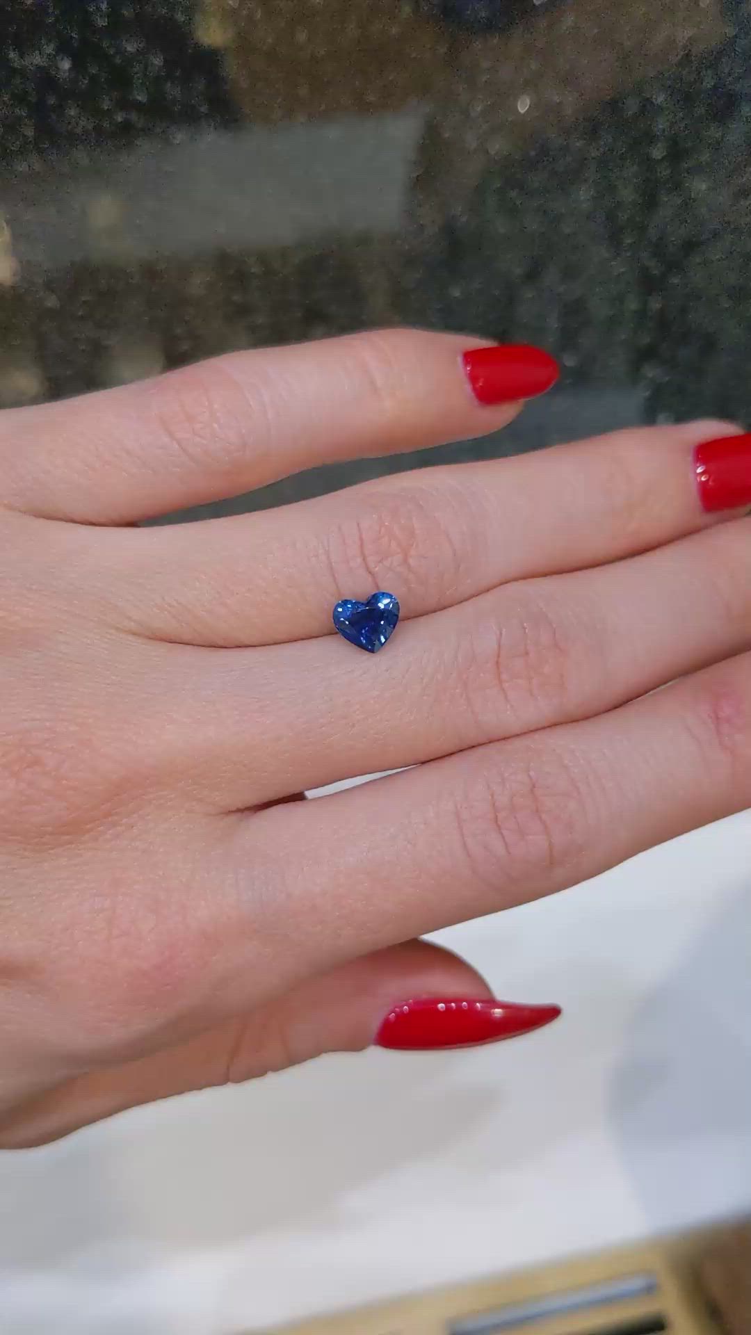 1.04 Ct. Blue Sapphire from West Africa Size Video