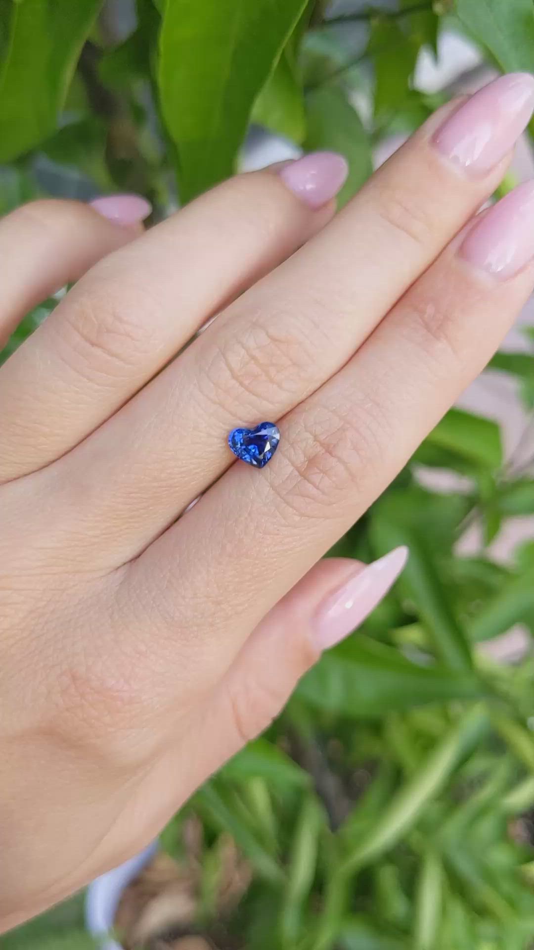1.04 Ct. Blue Sapphire from West Africa Size Video