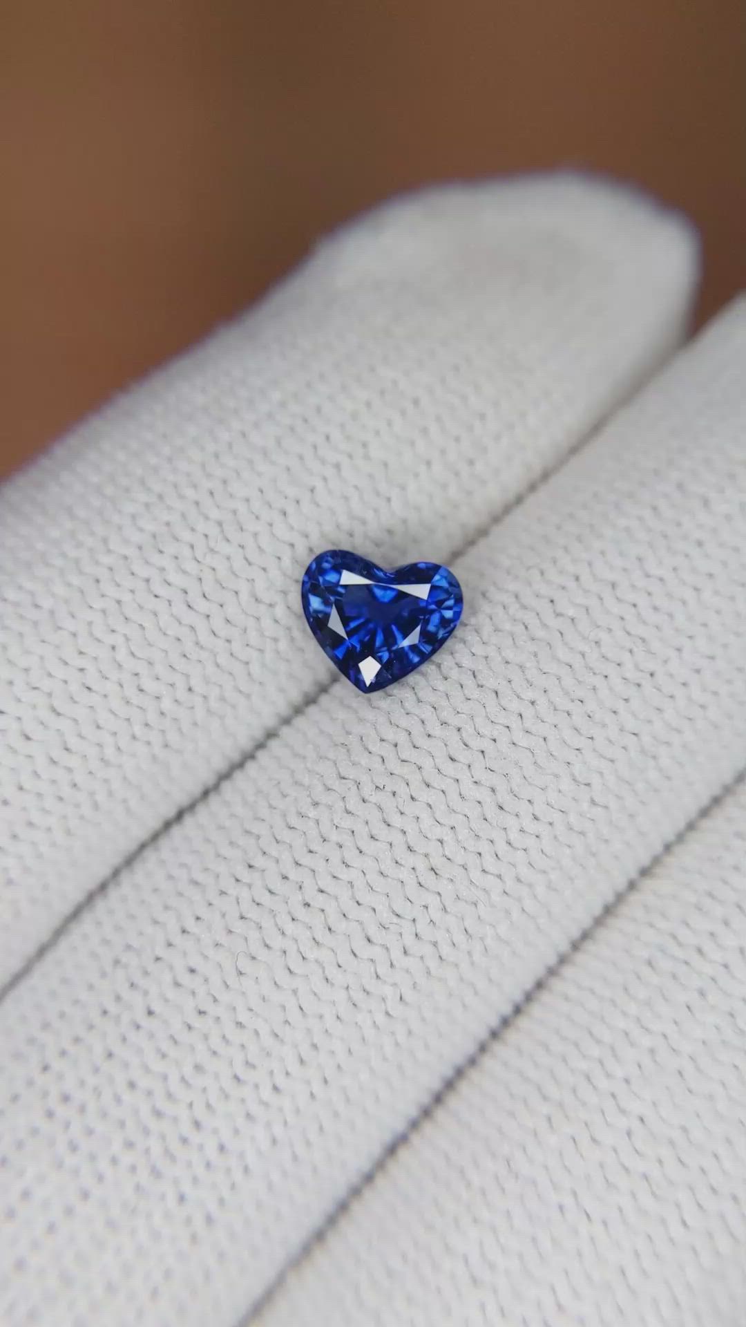 1.04 Ct. Blue Sapphire from West Africa Size Video