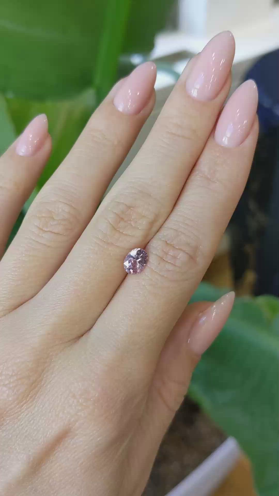 1.11 Ct. Padparadscha Sapphire from Ceylon (Sri Lanka) Size Video