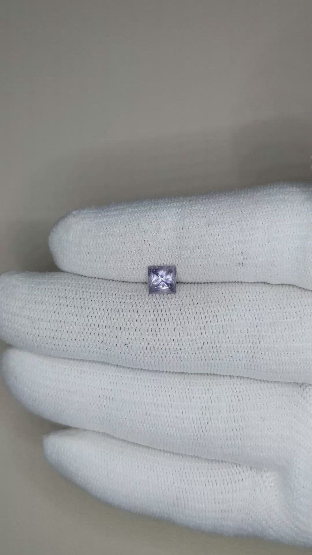 0.83 Ct. Grey Sapphire from Ceylon (Sri Lanka) Size Video