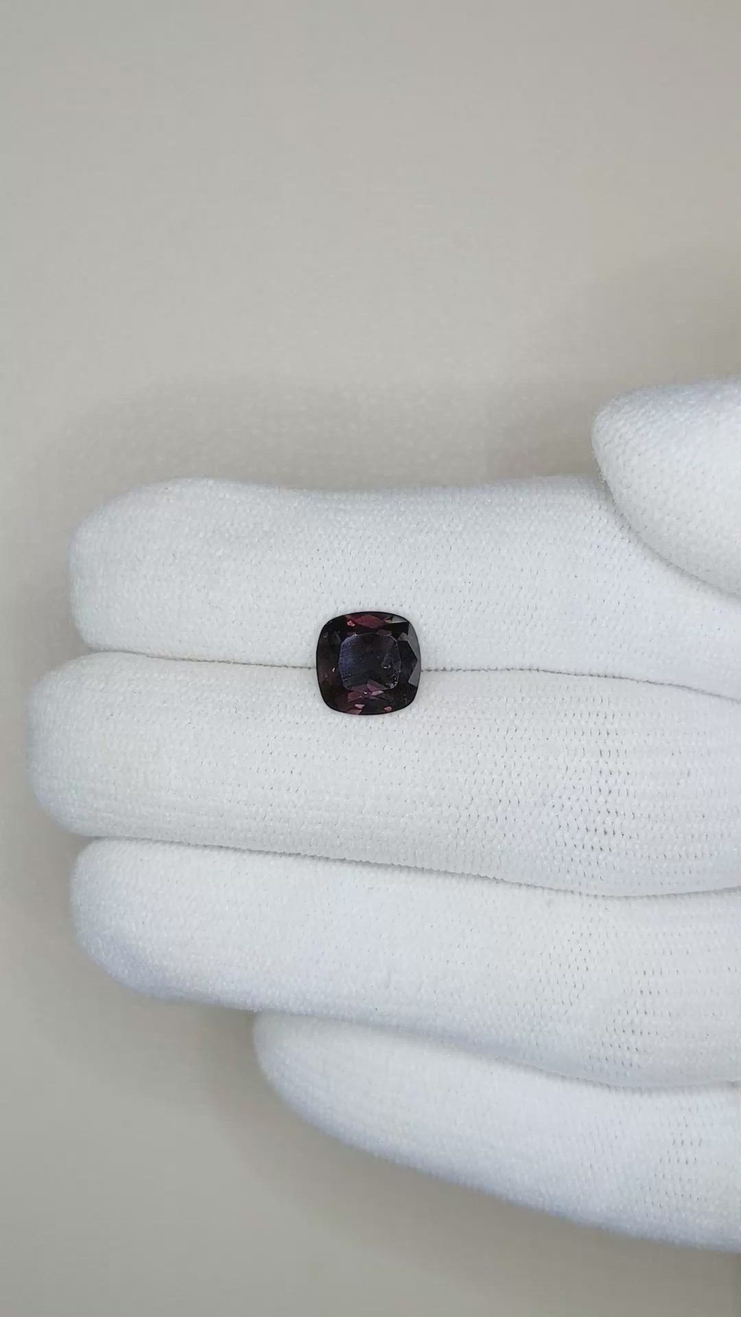 2.28 Ct. Purple Sapphire from Ceylon (Sri Lanka) Size Video