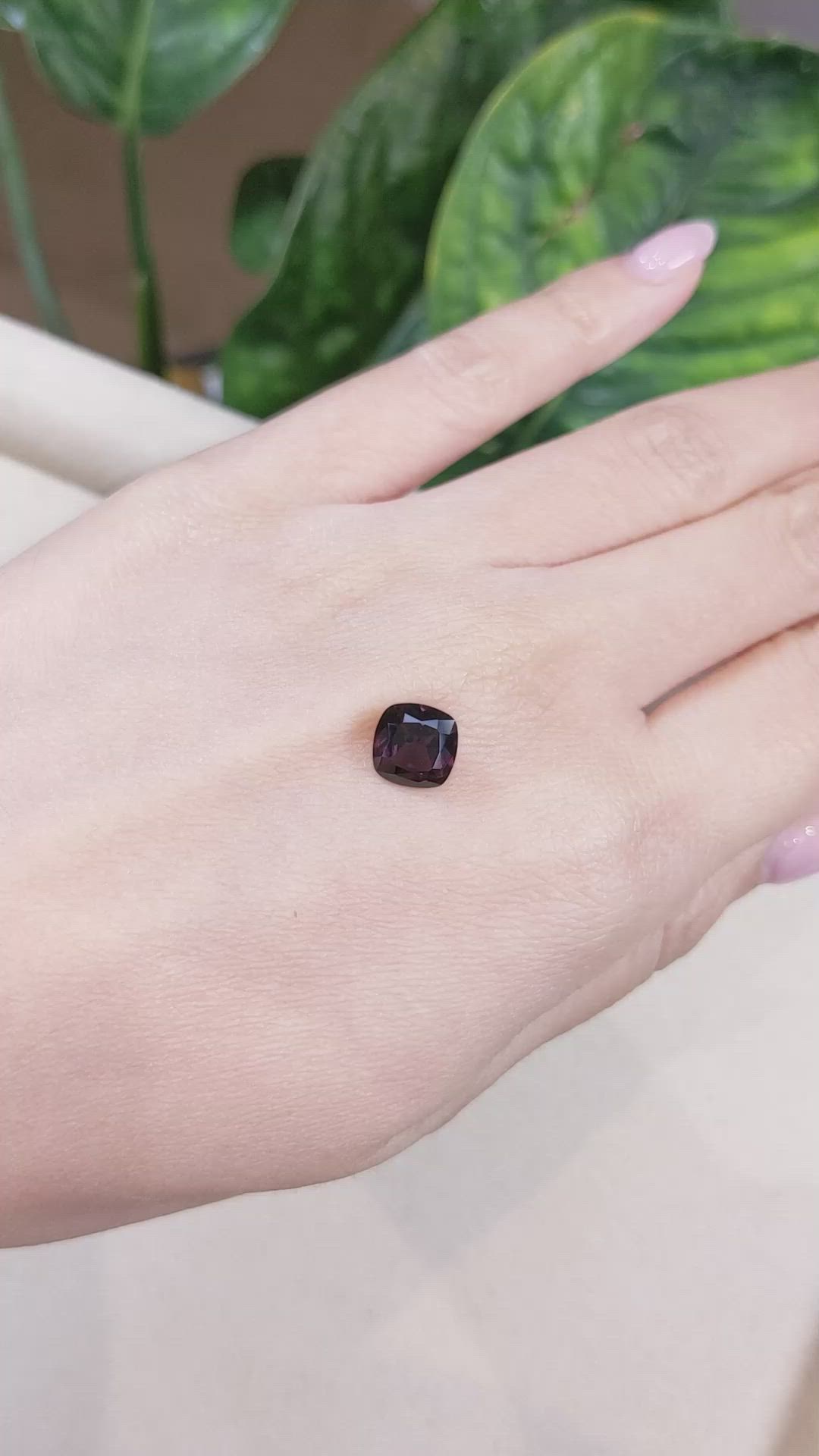2.28 Ct. Purple Sapphire from Ceylon (Sri Lanka) Size Video