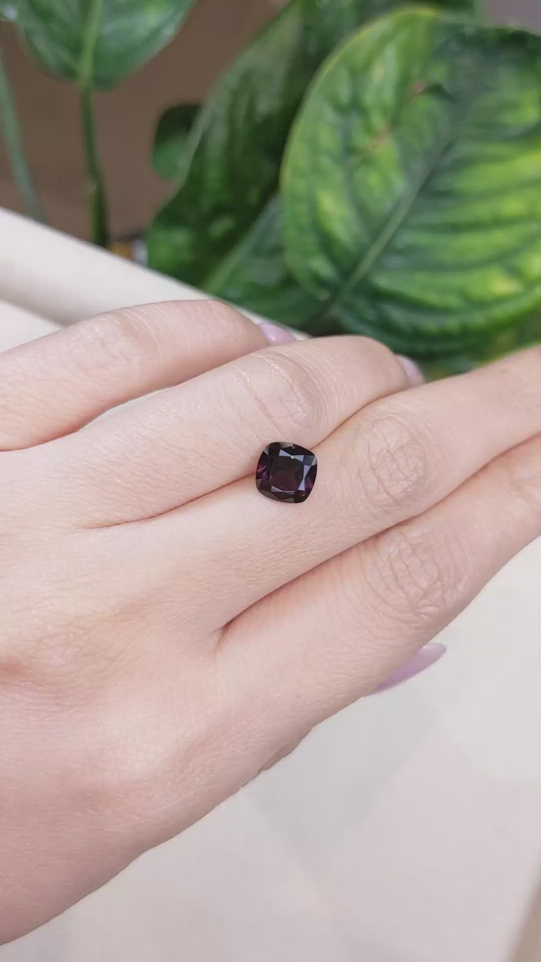 2.28 Ct. Purple Sapphire from Ceylon (Sri Lanka) Size Video