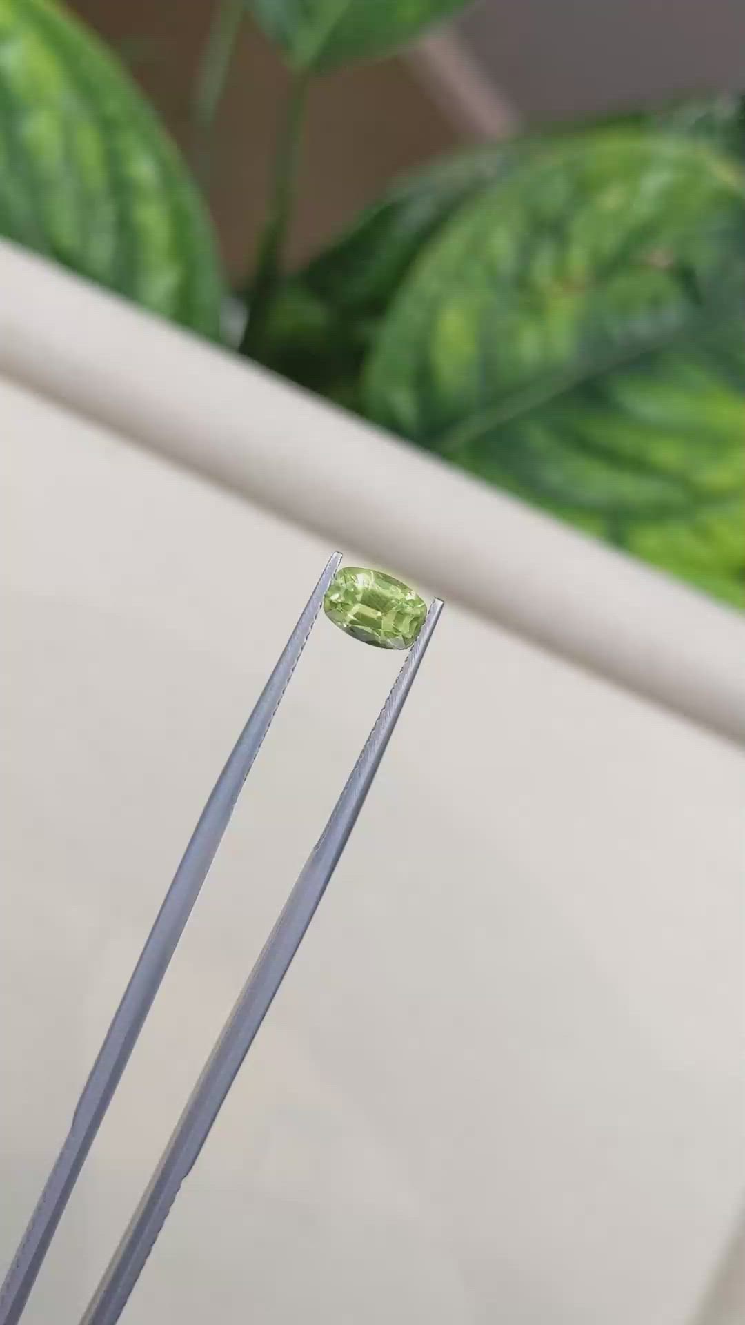 1.47 Ct. Yellowish Green Sapphire from Ceylon (Sri Lanka) Size Video
