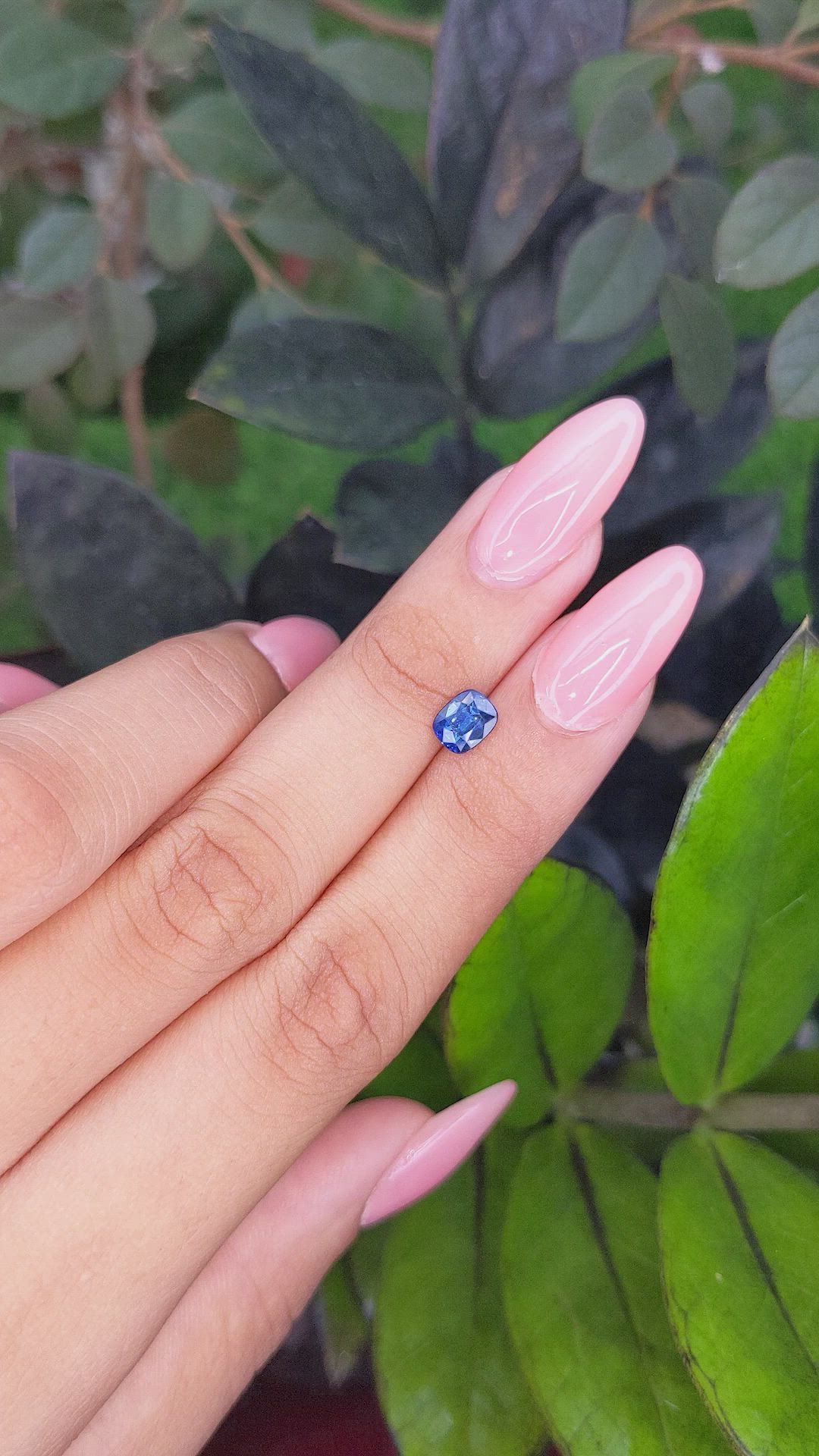 1.07 Ct. Blue Sapphire from Africa Size Video