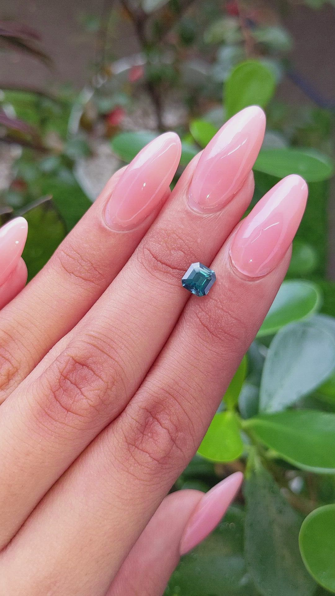 1.07 Ct. Bluish Green Sapphire from Africa Size Video